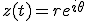 z(t)=re^{i\theta}